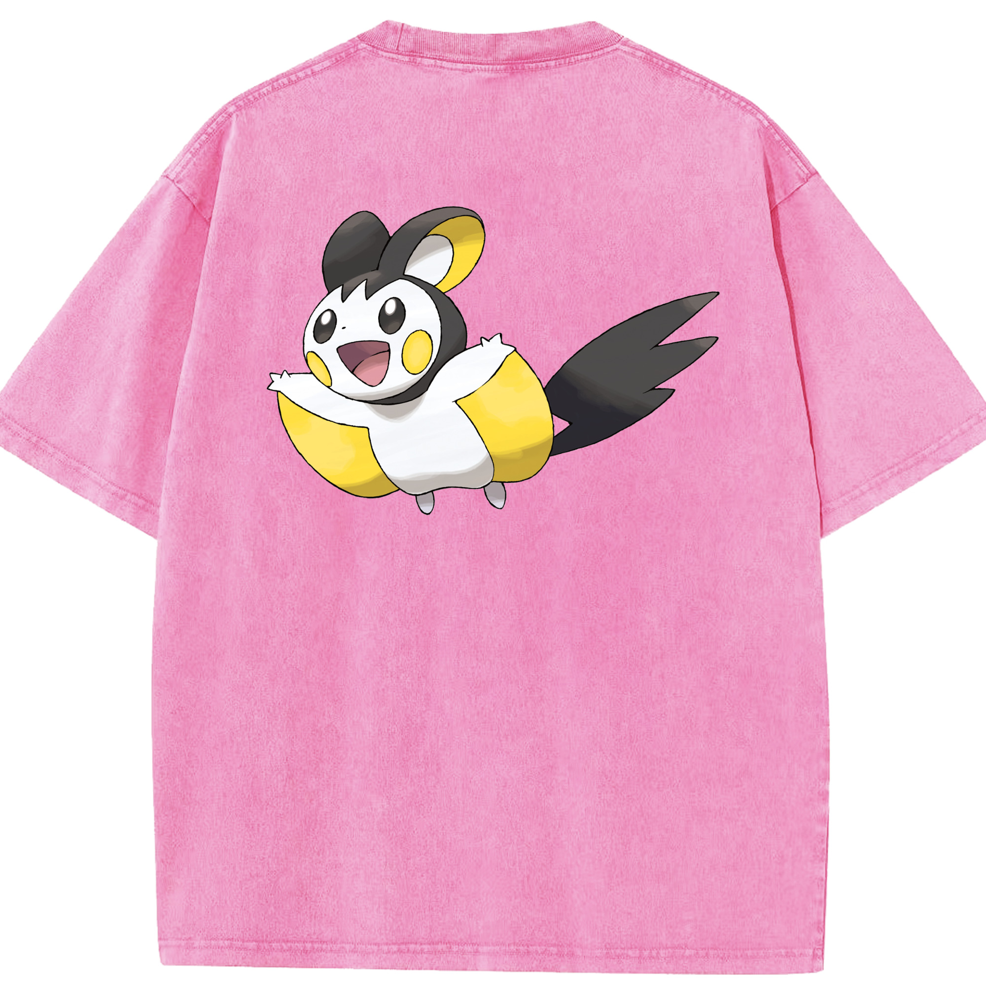 （画像用） ポケットモンスター Pokémon 綿100% ヴィンテージ風 半袖Tシャツ（背面プリント）